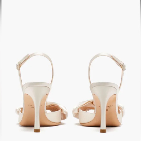NWT | Kate Spade Happily Slingback Pumps | Color: Ivory Bridal | Size: 8.5 - Picture 2 of 9